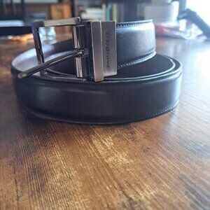 Swiss Gear Men Reversible Genuine/Bonded Leather Lining Black/Brown Belt